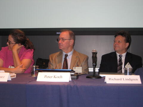 Panel Members: Cindy Schwarz, Peter Koch, and Richard Lindgren