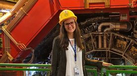Laura Havener at the Large Hadron Collider at CERN in Switzerland.