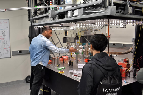 Showing lab equipment in Wright Lab